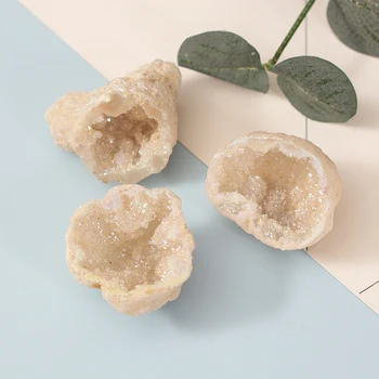 Naturale Agat, Cuarț de Cristal Tăiat Cluster de Cristal Piatră de Vindecare Reiki Minerale-Specimen de Home Decor Acvariu Piatra de Grădină DIY Cadou