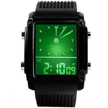 Nouă Bărbați Ceas Digital cu Led-uri Ceasuri Barbati Ceasuri Sport Timp Dual Analog Ceasuri Digitale cu LED-uri Colorate de Fundal Strălucire Ceasuri reloj