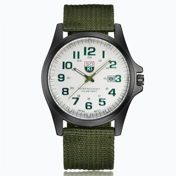 Oamenii de Top de Moda de Lux Ceasuri Neobișnuite Armata Om Casual Sport Noutate Nailon Ceas Pentru Bărbați Cuarț Ceas de mână Relogio Masculino