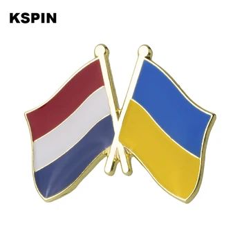 Olanda și Ucraina Flag Pin Rever insigna Steag Brosa Ace Insigne