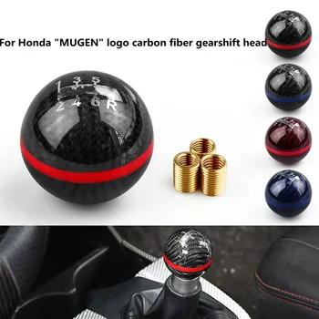 pentru Honda MUGEN Carbon Model de Masina Modificarea Cap de Viteze Universal Cap de Viteze din Fibra de Carbon Gear Capul Val Club Cap 5\6MT