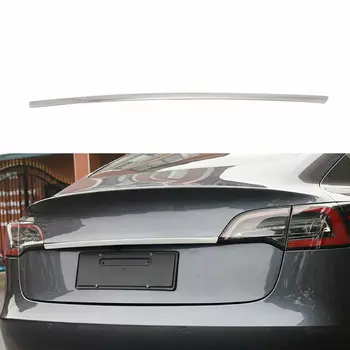 Pentru Tesla Model 3 2018 2019 Inoxidabil Mașina Din Spate A Capacului Portbagajului De Turnare Prin Acoperire Benzi Tapiterie