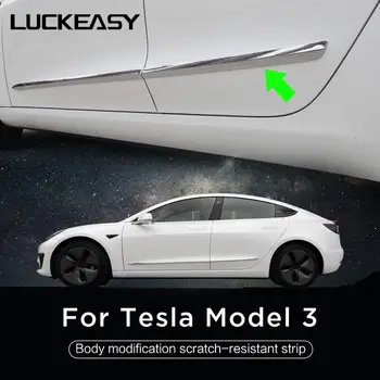 Pentru Tesla Model 3 ușă din oțel Inoxidabil anti-zero tăiați banda anti-coliziune benzi model3 2022 Ușa laterală fusta decor benzi