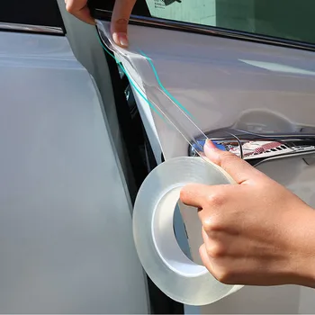 Pentru Toyota, Hyundai, VW Jeep Nissan Auto Universal Nano Ușă transparentă Garda de Marginea Portierei Scuff Placă de Protecție Autocolant Benzi