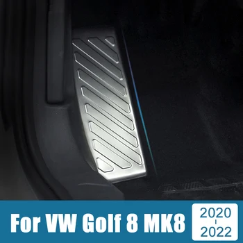 Pentru Volkawagen VW Golf 8 MK8 2020 2021 2022 din Oțel Inoxidabil Auto Suport pentru picioare Pedala de Restul Acoperi Tampoane Caz Ornamente Autocolant Accesorii