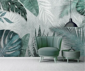 Personaliza orice dimensiune 3d tapet planta tropicala frunze minimalist modern, tv fundal decor de perete tapet 3d