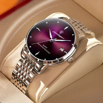 POEDAGAR Top Brand de Lux Barbati Ceas rezistent la apa Luminoase din Oțel Inoxidabil Ceasuri Sport Cuarț Ceas Barbati Întâlnire de Afaceri Ceas de mână