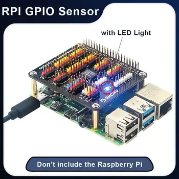 Raspberry Pi 4 GPIO Senzor placă de Expansiune cu LED AD / DA de la Digital la Analogic Modul de Conversie pentru Raspberry Pi 4B 3B+ 3B Zero