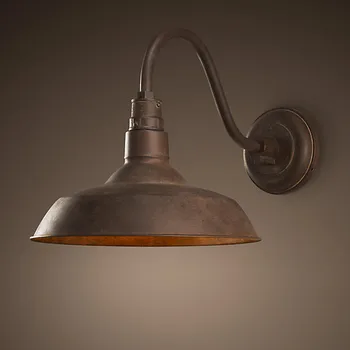 Retro Vintage De Perete Lampă Loft Industrial Rugina Stil American În Aer Liber Lumina De Interior Iluminat Coridor Aisel Bar Rezistent La Apa