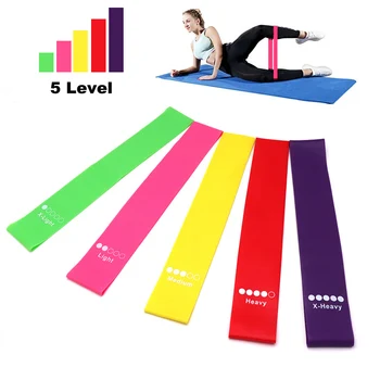 Roșu Portabil De Fitness Echipamente De Antrenament De Yoga, Crossfit Benzile De Rezistență De Formare Guma Exercițiu De Gimnastică Puterea Femeilor Inel De Sport
