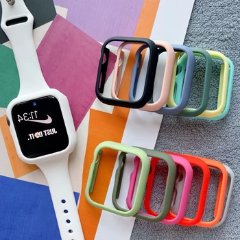 Se acoperă Pentru Apple Watch Caz 7 Shell Pentru iwatch Serie 41mm 45mm Rama Protectie Apple Watch Caz 7 iWatch 7 Nr sticlă