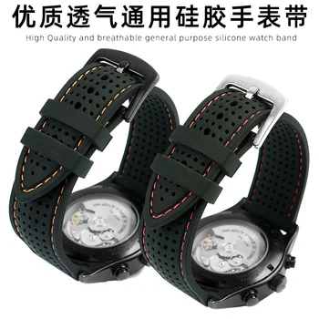 Silicon Watchband pentru Mido Cârmei pentru Citizen Seiko Rolex Casio Fossil Sport Respirabil Curea de Ceas Silicon 20 22 24 mm Bărbați