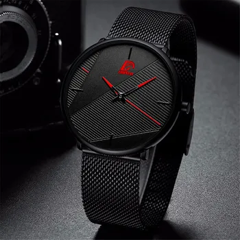 Simplu Casual pentru Bărbați Ceasuri de Metal Oră Cuarț Ceasuri Pentru Barbati ochiurilor de Plasă din Oțel Inoxidabil Masculino Ceas Moda Ceas de mână Creative