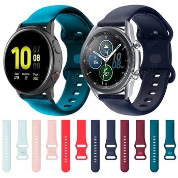 Sport Band Pentru Samsung Galaxy Watch 3 45mm 41mm Curea Silicon GalaxyWatch 46mm 42mm/Active 2 44mm 40mm/S3 Bratara Watchband