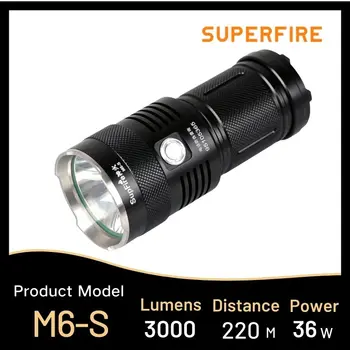 Supfire M6/M6-S LED-uri Lanterna 3000lumens Reîncărcabilă Multi Funcția Lanterna Felinar Utilizare Baterie 18650 4buc Pentru Exterior