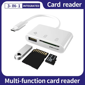 Tip C Micro USB OTG Card Reader USB Cablu 3 in 1 SD/TF Card Reader USB Conector de Transfer de Date Unitate Flash Disc Adaptor OTG