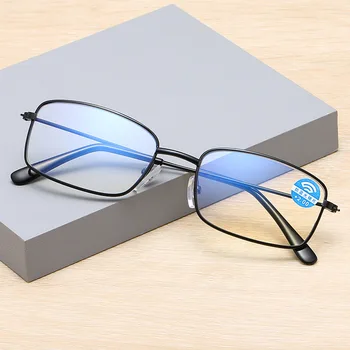 Unisex Metal Full Frame Anti Blue Ray Ochelari de Citit Bărbați Femei Calculator Anti Ochi oboseala ochilor Presbyopic Ochelari cu Ochelari de Caz