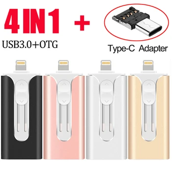 USB Flash Drive 16GB 32GB 64GB, 128GB, 256GB Pendrive Pen drive USB 3.0 OTG Stick de Memorie pentru iphone iOS telefoane Android Photostick