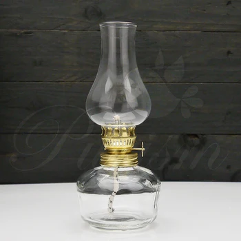 Vintage Sticlă de Lampă de petrol Transparent fără Fum de moda Veche Ulei Lumina Lanternei Cămin Acasă Decorative lampa cu Lumina de Noapte