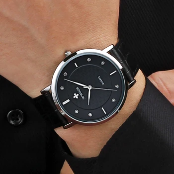 WWOOR 2021 Barbati Ceas Brand de Top Clasic de Lux din Piele Trupa Cuarț Minimalist Moda Sport Impermeabil Ceasuri Reloj Hombre