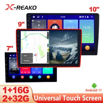 X-REAKO 2 Din Android GPS 7 9 10 Inch Auto Multimedia Video Player Universal 2DIN Radio Stereo Pentru Volkswagen, Nissan, Hyundai, Kia